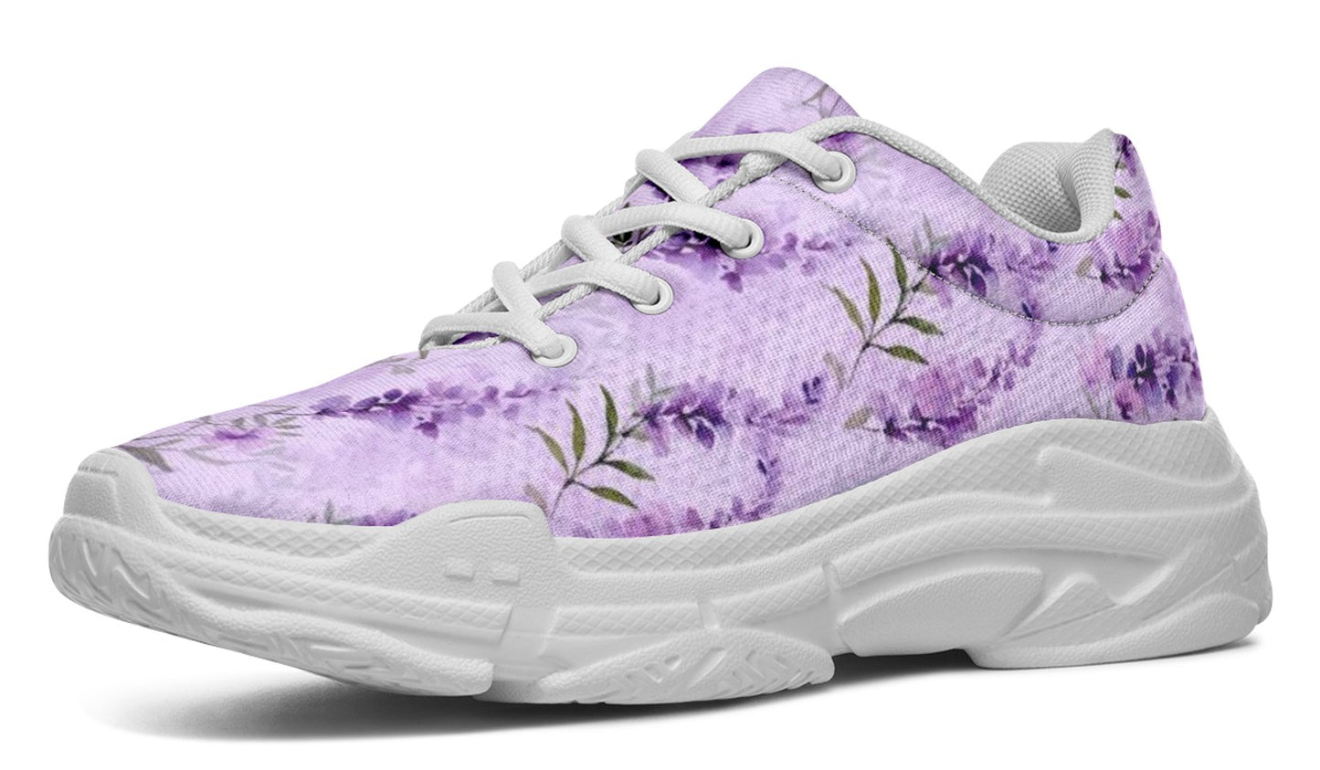 Lavender Floral Sneakers