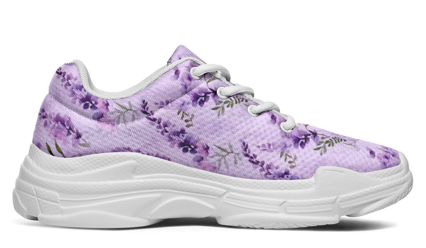 Lavender Floral Sneakers