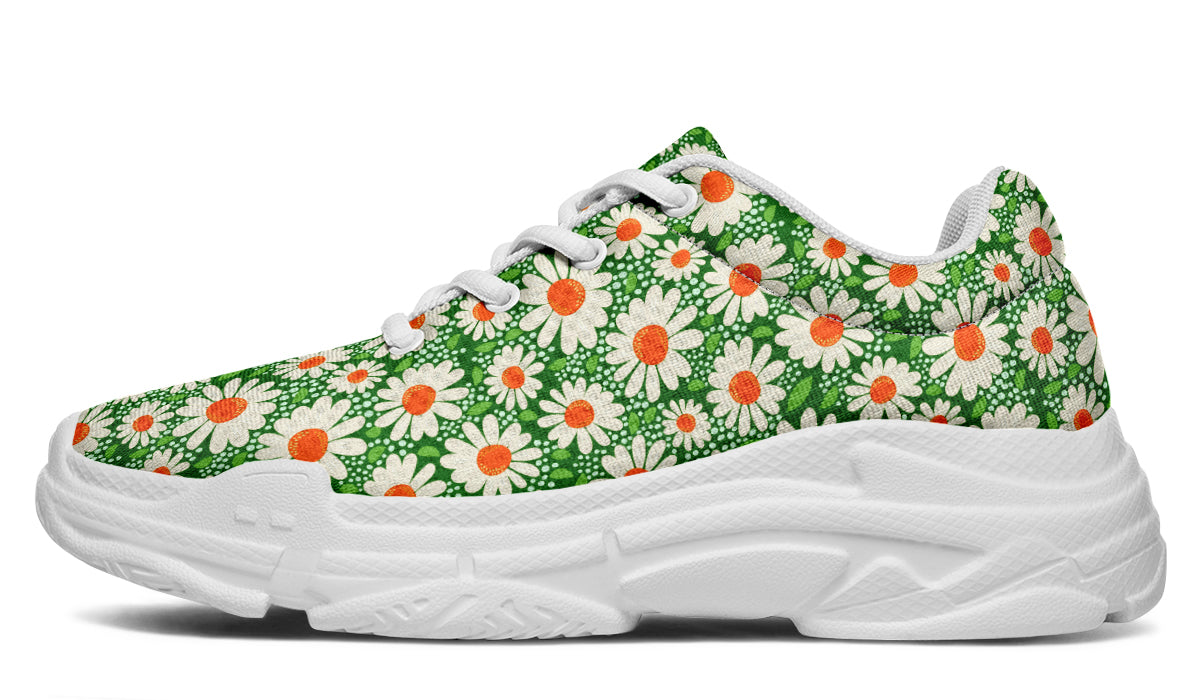 Meadow Bloom Sneakers Green Floral Sneakers