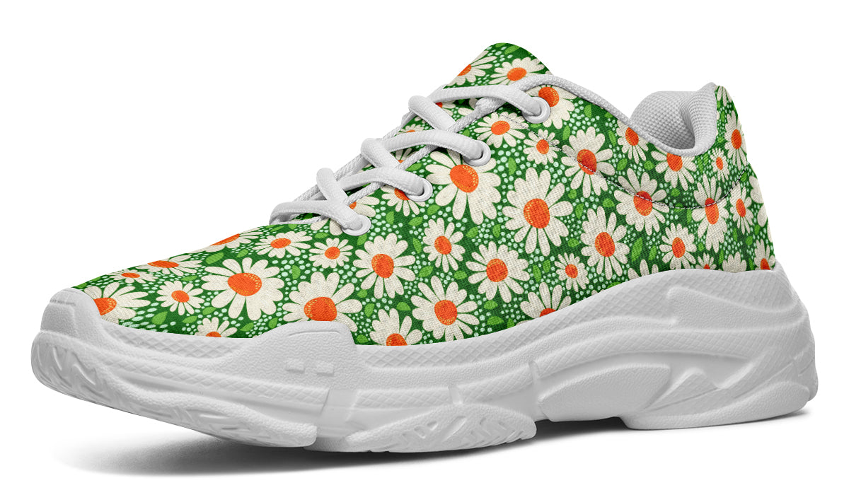 Meadow Bloom Sneakers Green Floral Sneakers
