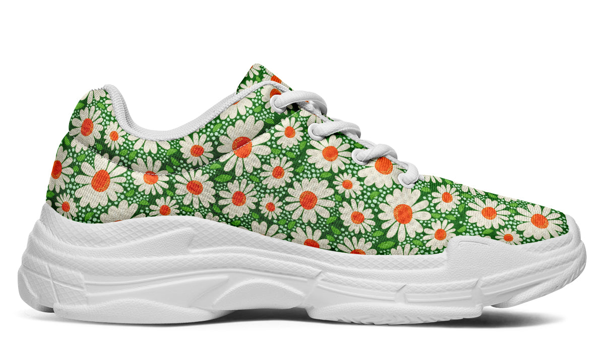 Meadow Bloom Sneakers Green Floral Sneakers