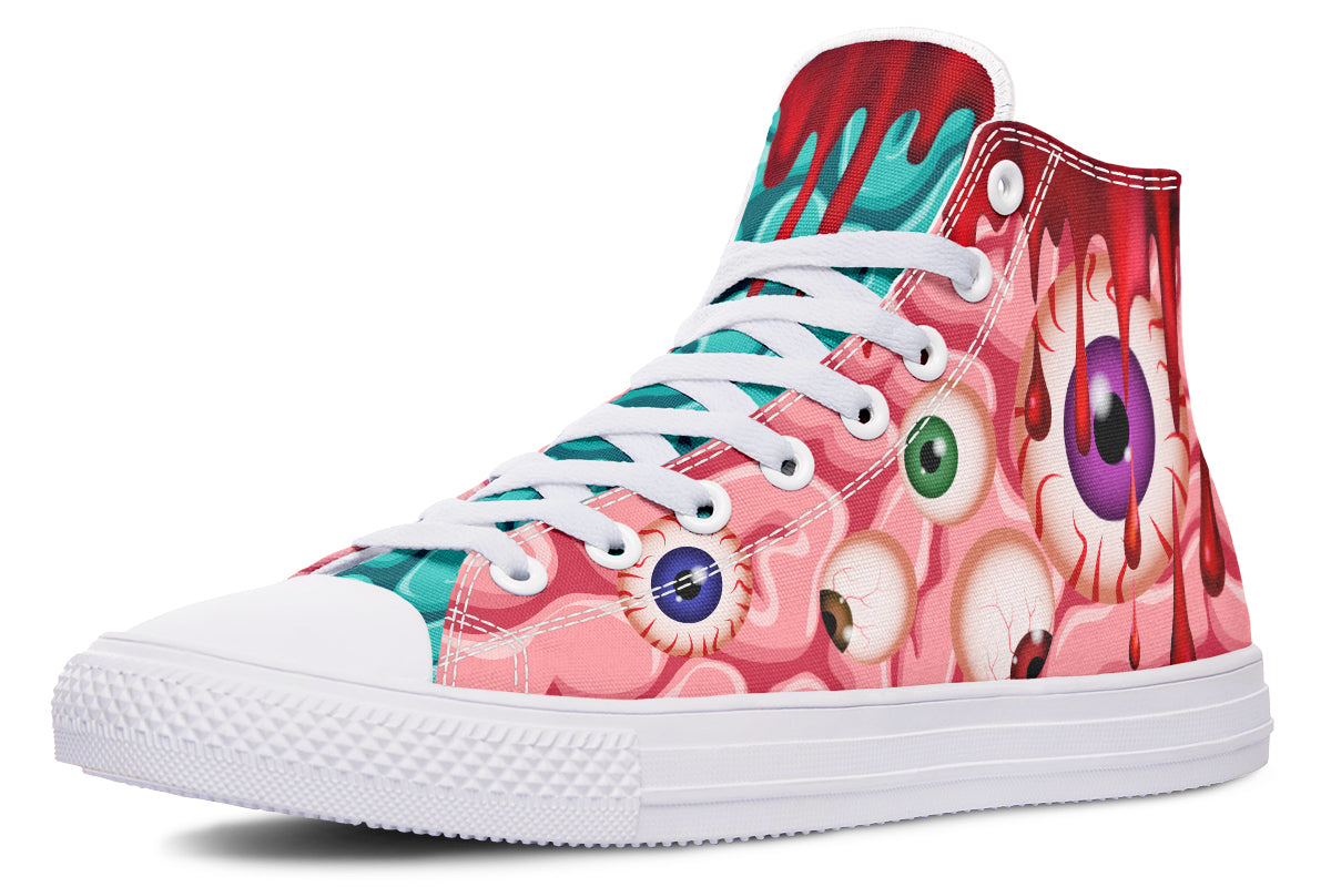 Brain High Tops ( Black or White Sole )