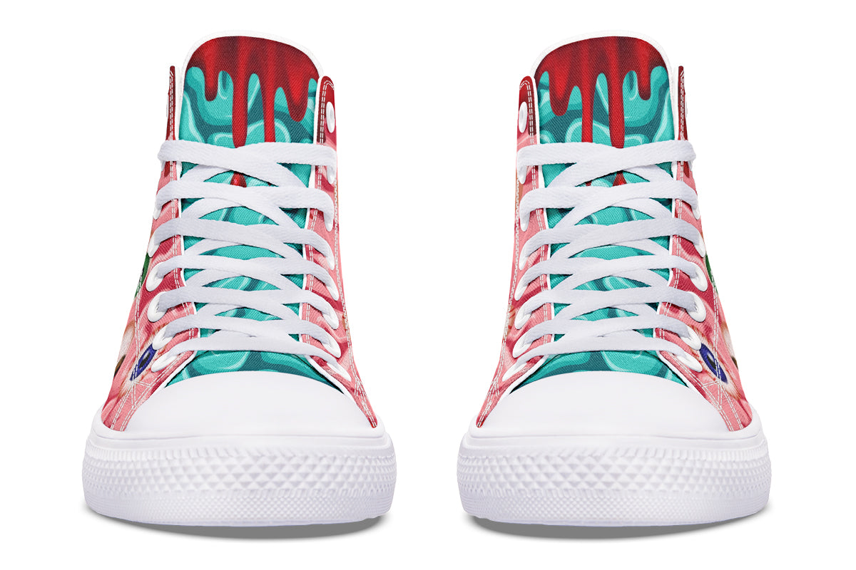 Brain High Tops ( Black or White Sole )