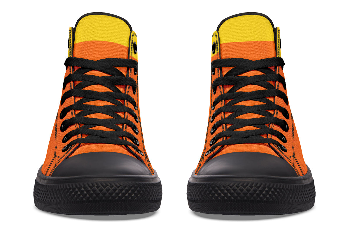 Candy Corn High Tops (Black or White Sole)
