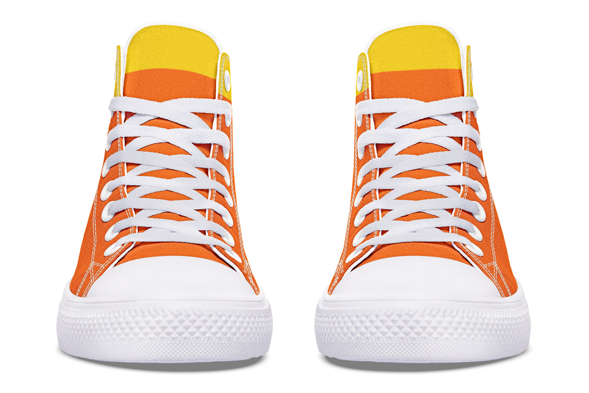 Candy Corn High Tops (Black or White Sole)
