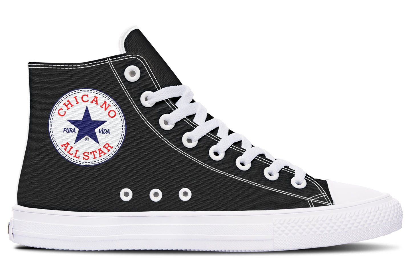 OG Chicano All Star Black ( Black or White Sole ) 2 For 1