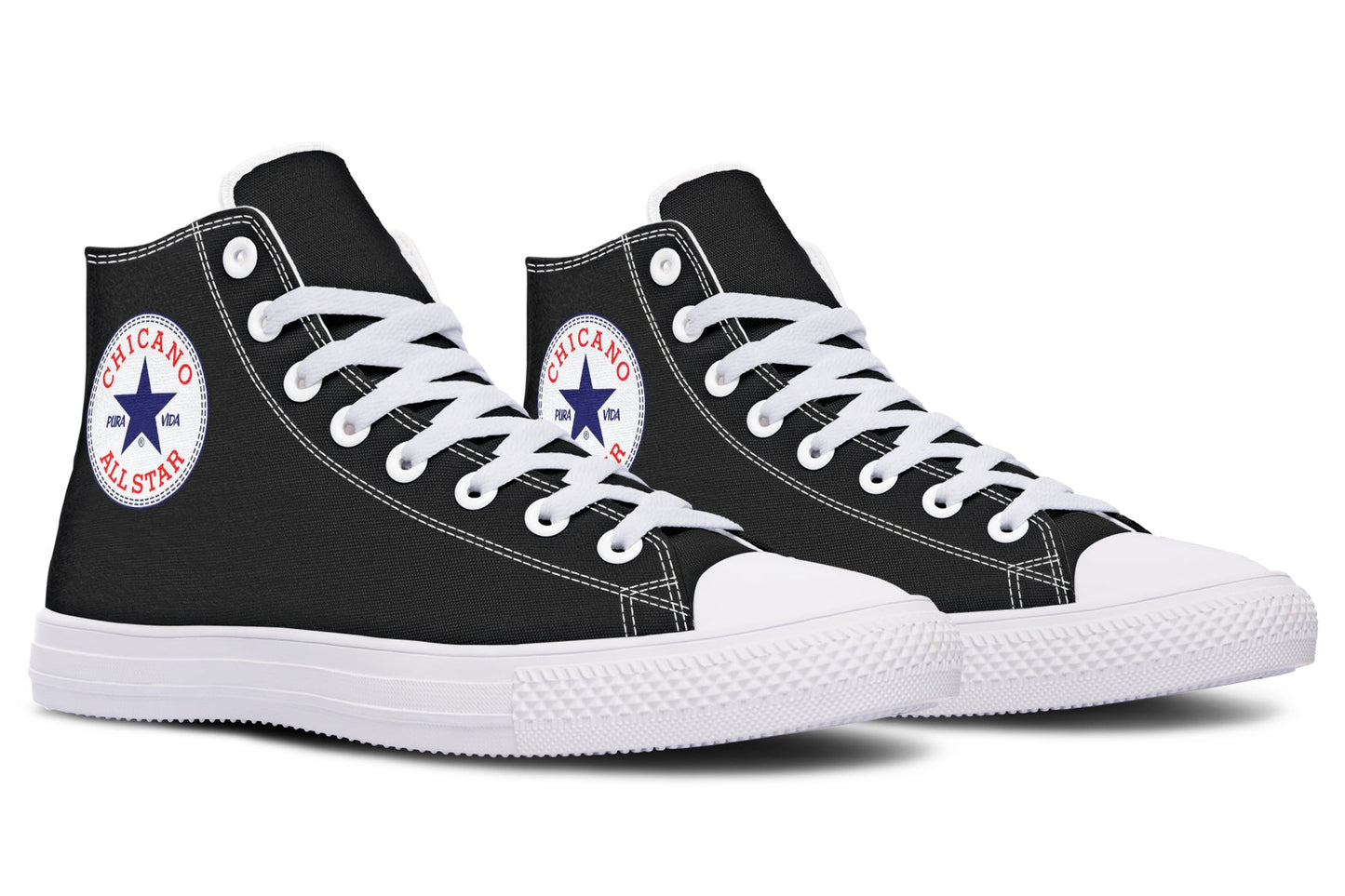 OG Chicano All Star Black ( Black or White Sole ) 2 For 1