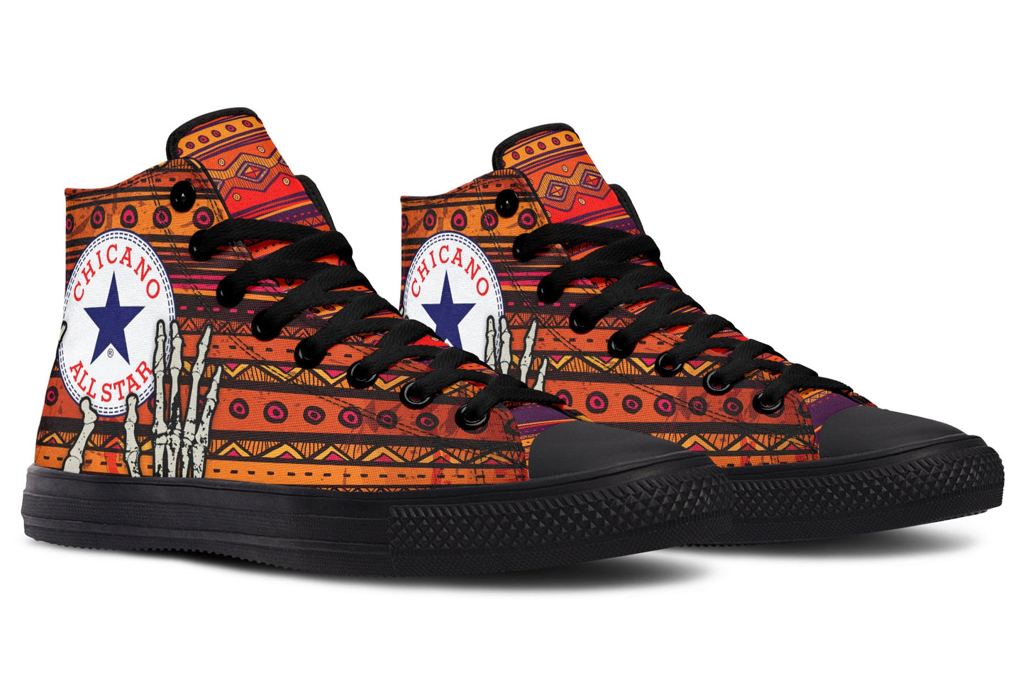 Chicano All Star Mayan High Tops ( Black or White Sole )