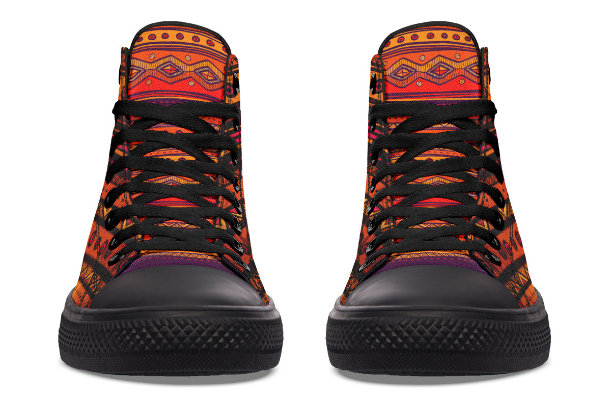 Chicano All Star Mayan High Tops ( Black or White Sole )