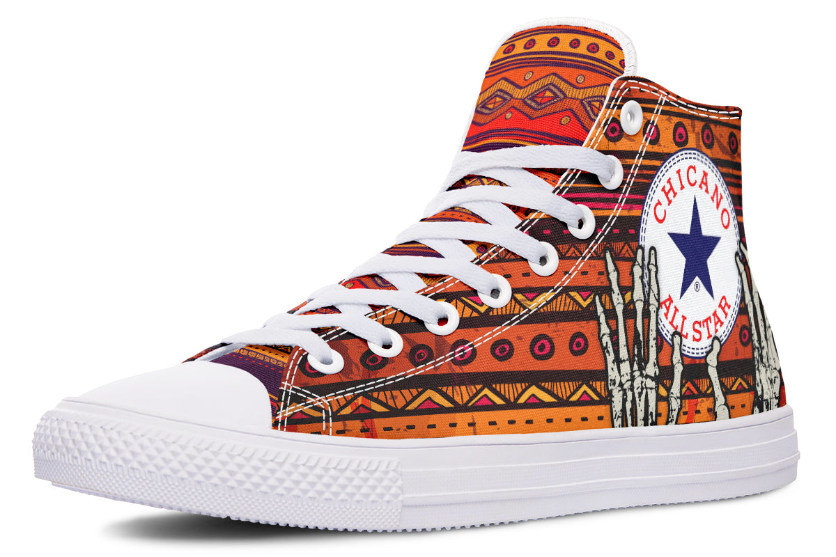 Chicano All Star Mayan High Tops ( Black or White Sole )