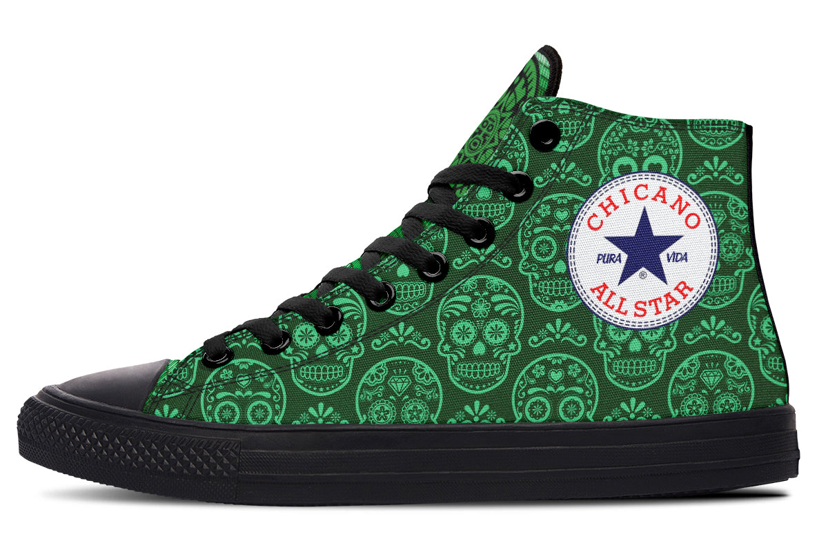 Chicano St Patrick 2024 High Tops ( Black or White Sole ) 2 For 1