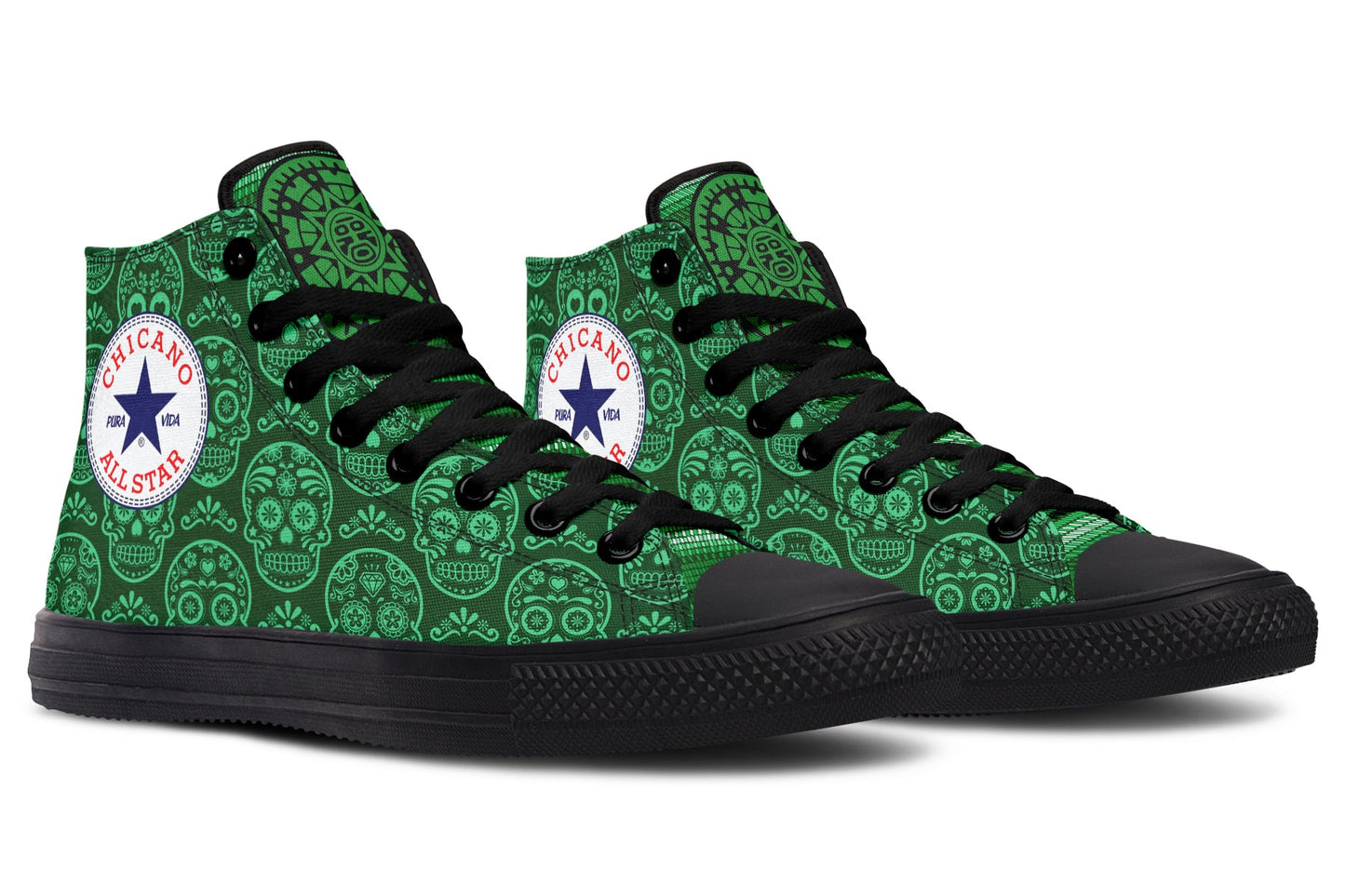 Chicano St Patrick 2024 High Tops ( Black or White Sole ) 2 For 1