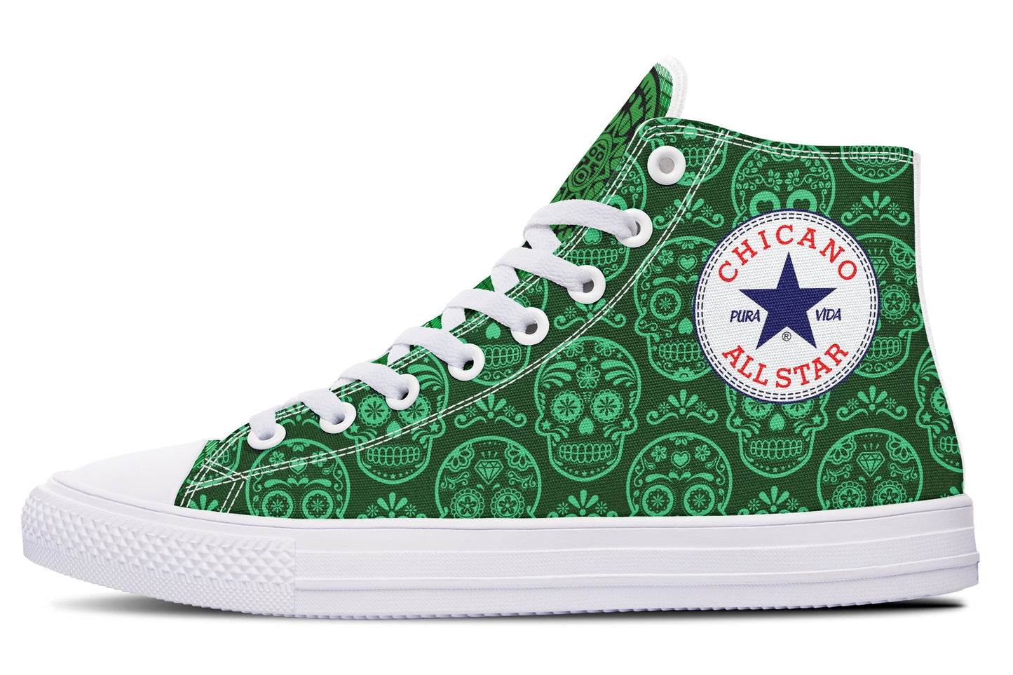 Chicano St Patrick 2024 High Tops ( Black or White Sole ) 2 For 1