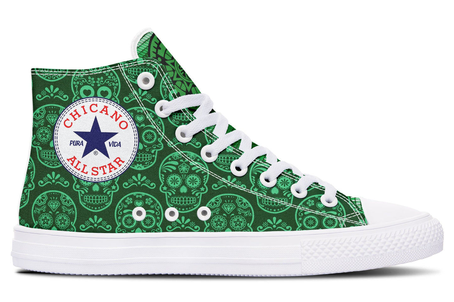 Chicano St Patrick 2024 High Tops ( Black or White Sole ) 2 For 1