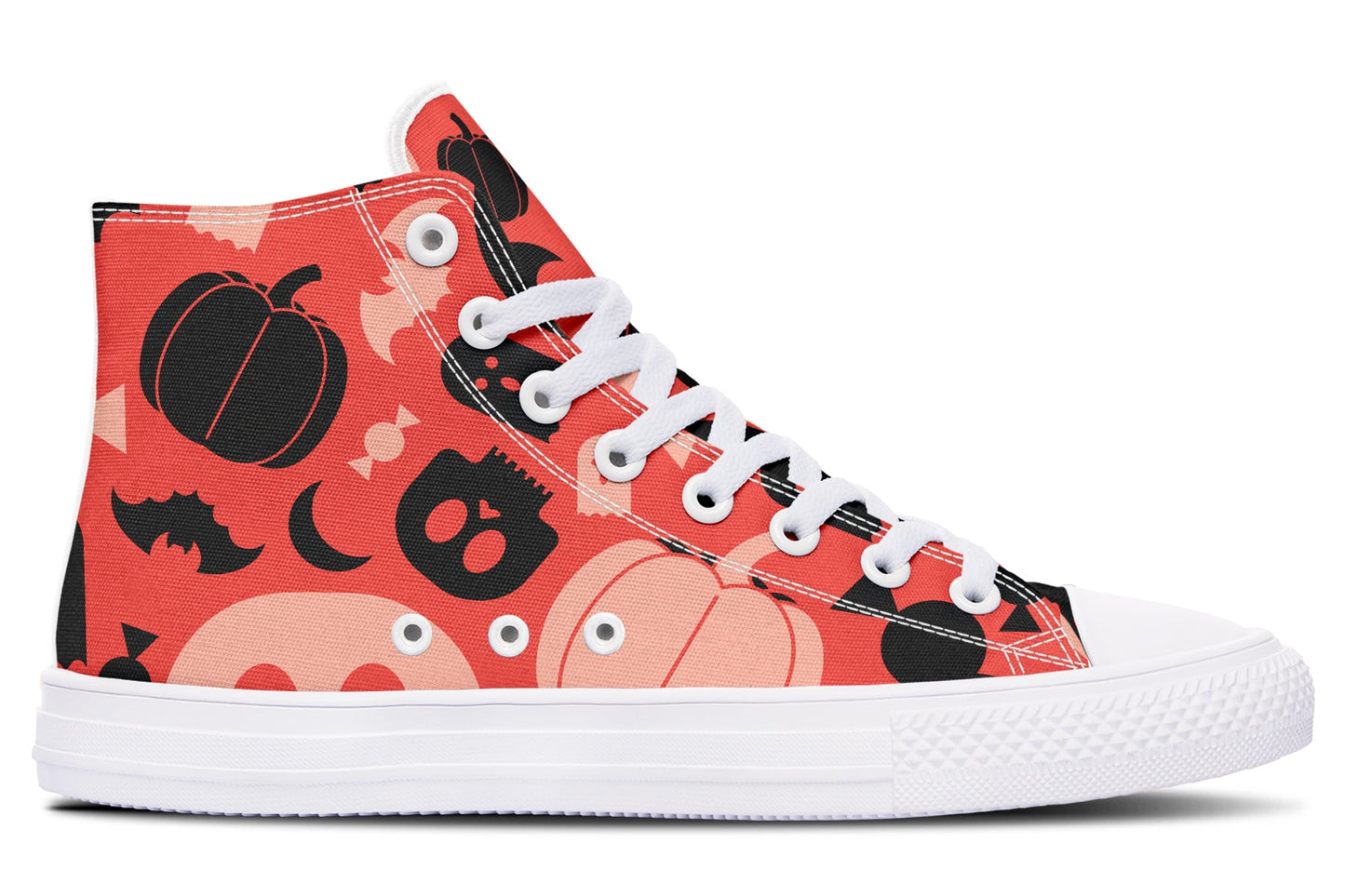 Halloween High Tops ( Black or White Sole )