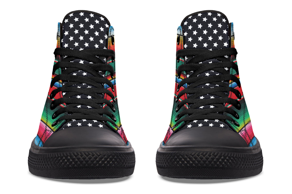 OG  Cross Cultura High Tops Star Tongue ( Black or White Sole ) 2 For 1