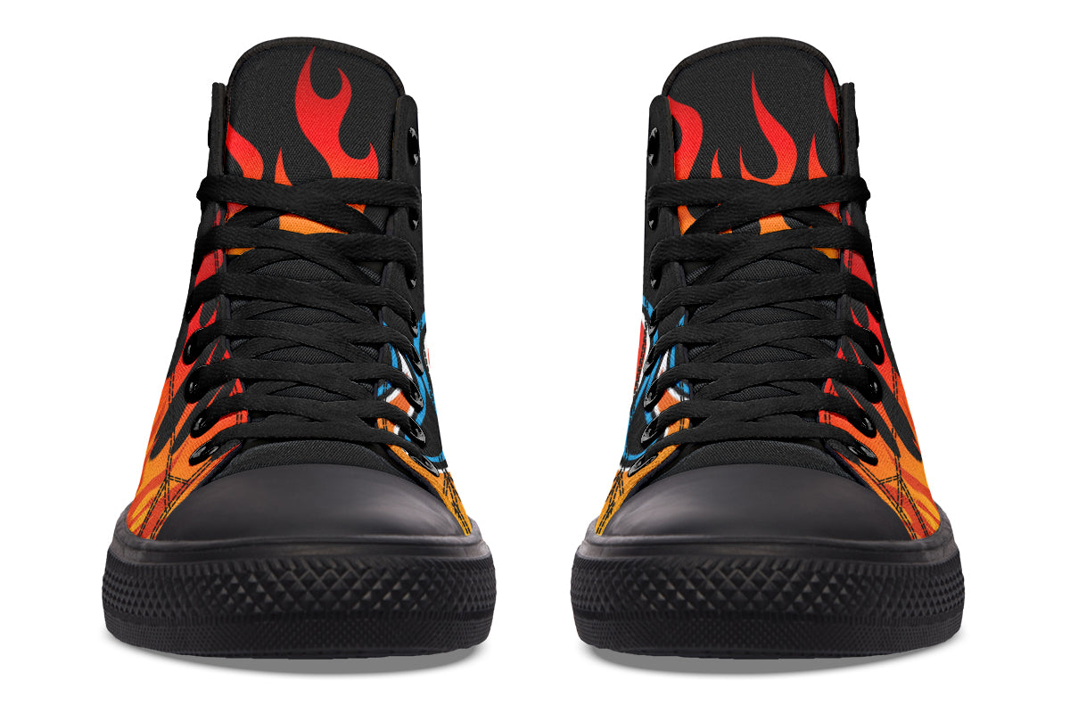 Hot Rod High Tops ( Black or White Sole )