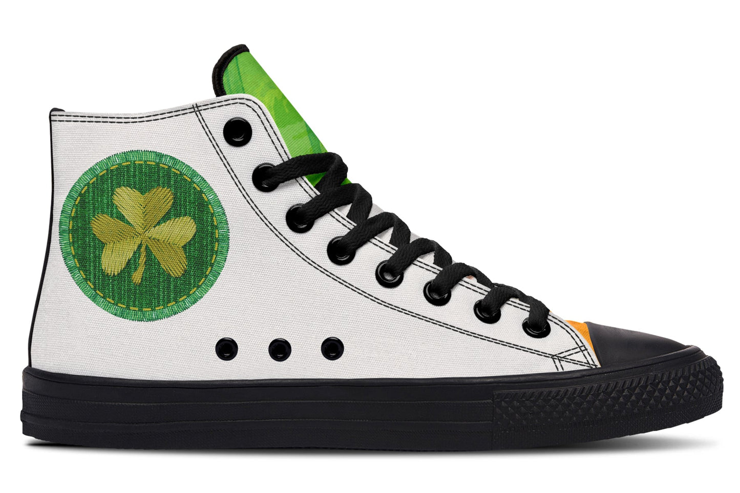 Irish Printed Patch High Tops ( Black or White Sole ) 2 For 1