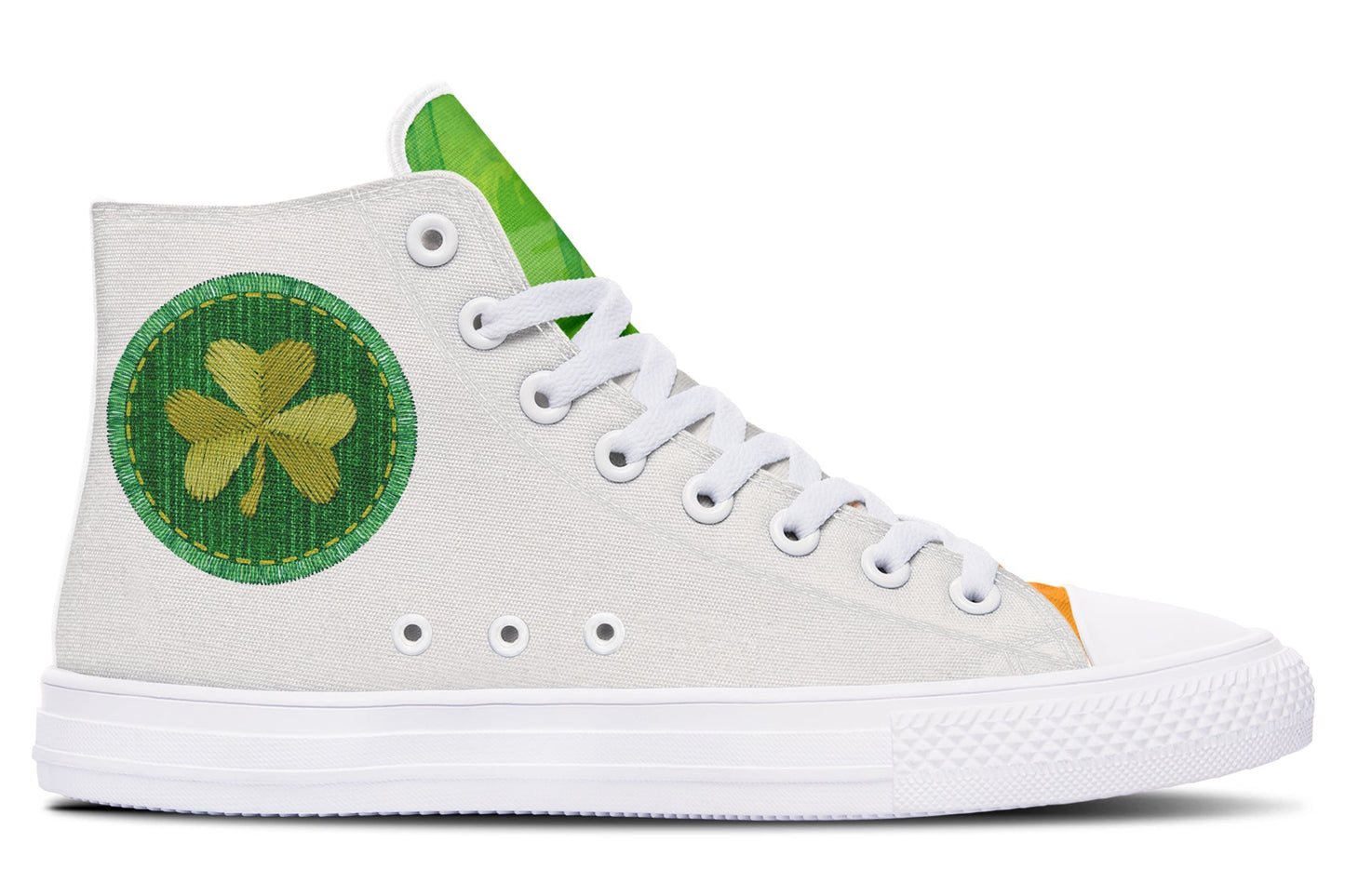 Irish Printed Patch High Tops ( Black or White Sole ) 2 For 1