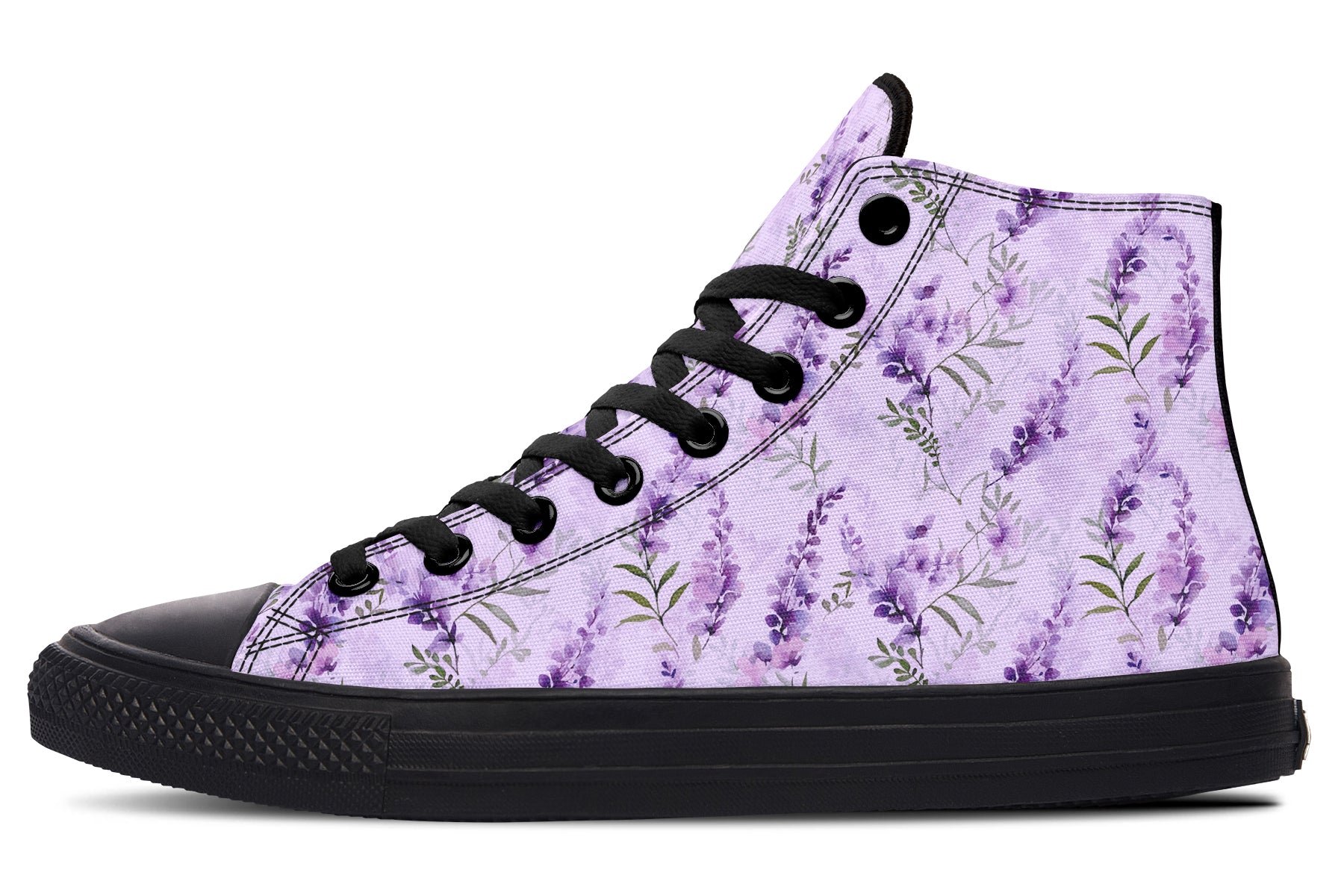 Lavender Blossom High Top Sneakers