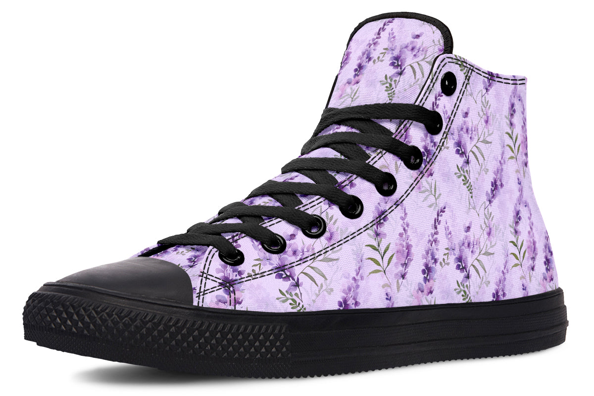 Lavender Blossom High Top Sneakers