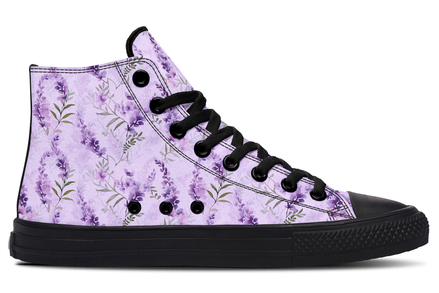 Lavender Blossom High Top Sneakers