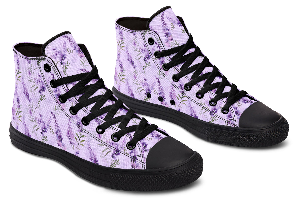 Lavender Blossom High Top Sneakers