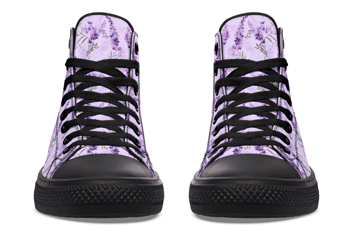 Lavender Blossom High Top Sneakers