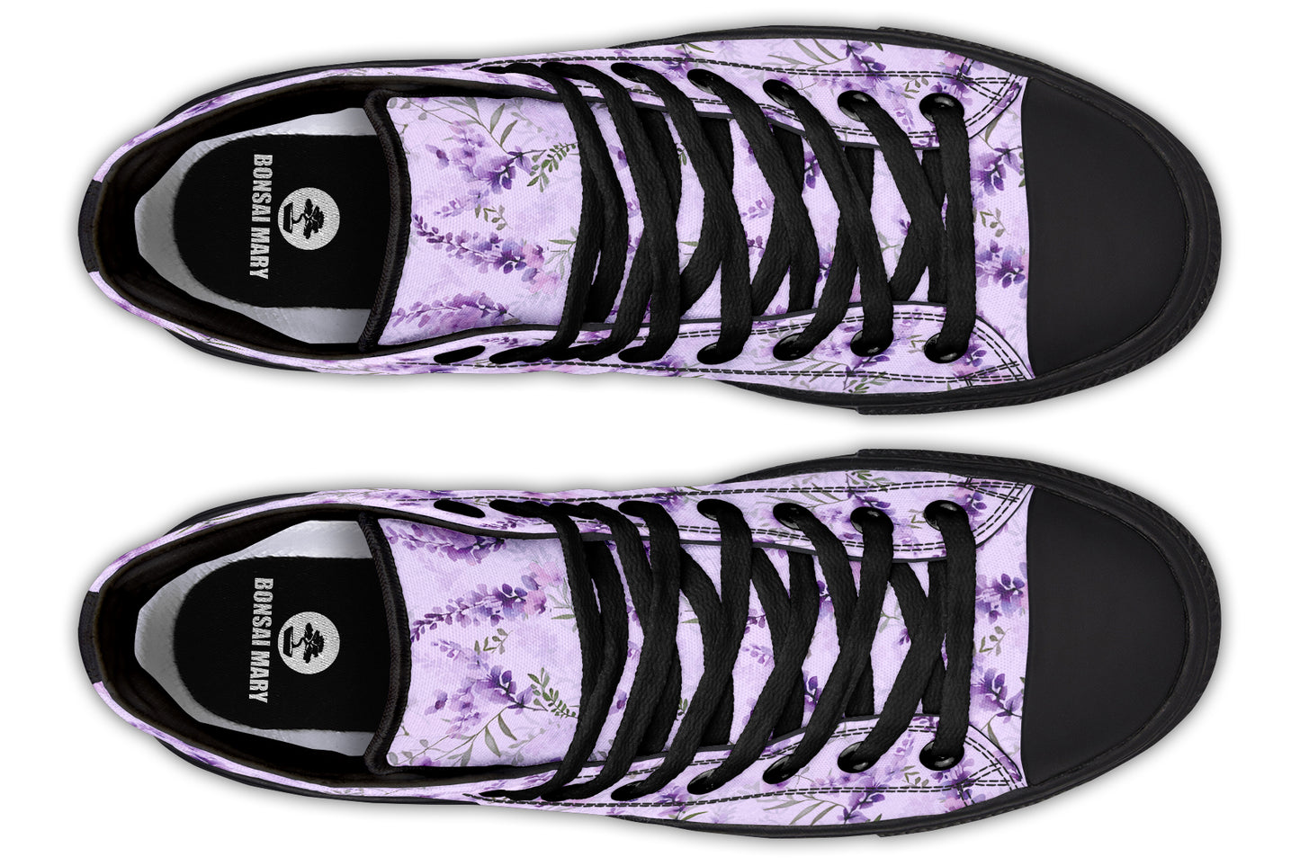 Lavender Blossom High Top Sneakers