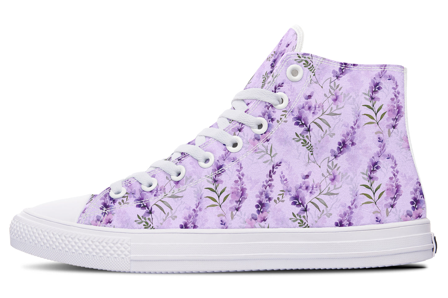 Lavender Blossom High Top Sneakers