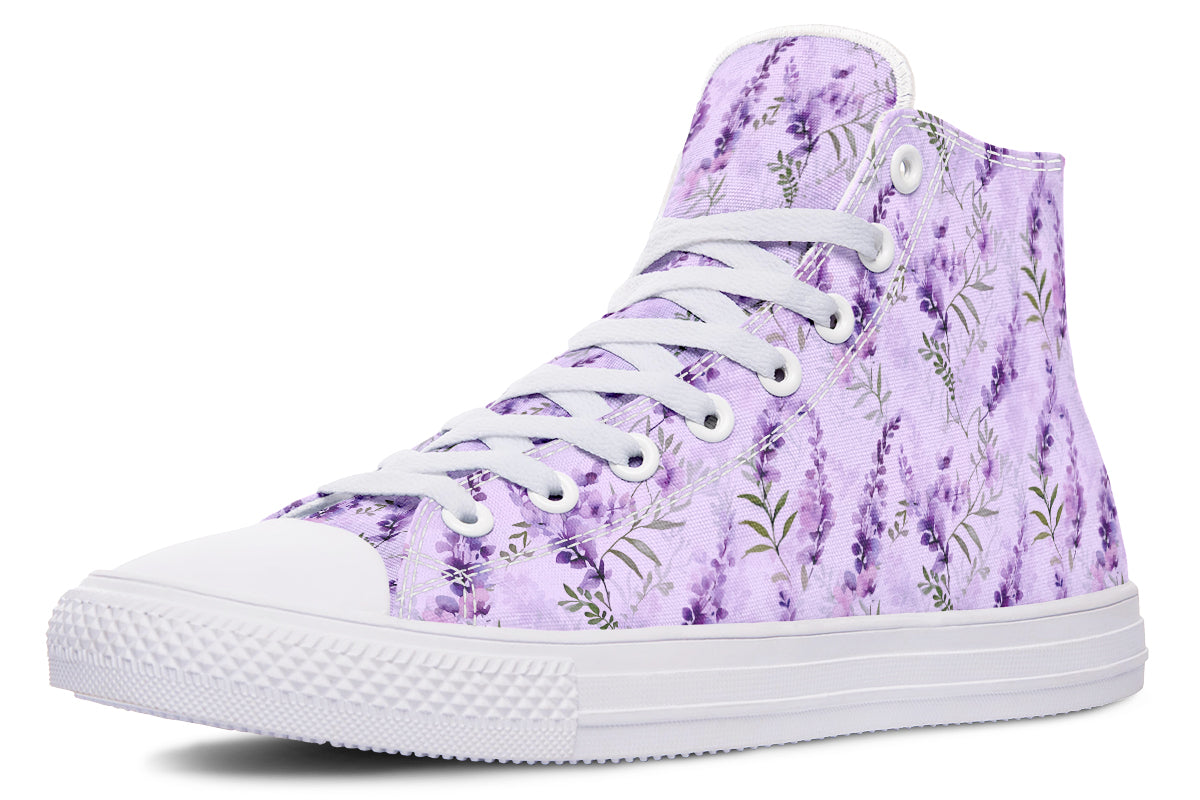 Lavender Blossom High Top Sneakers
