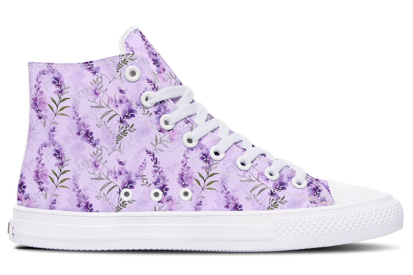 Lavender Blossom High Top Sneakers