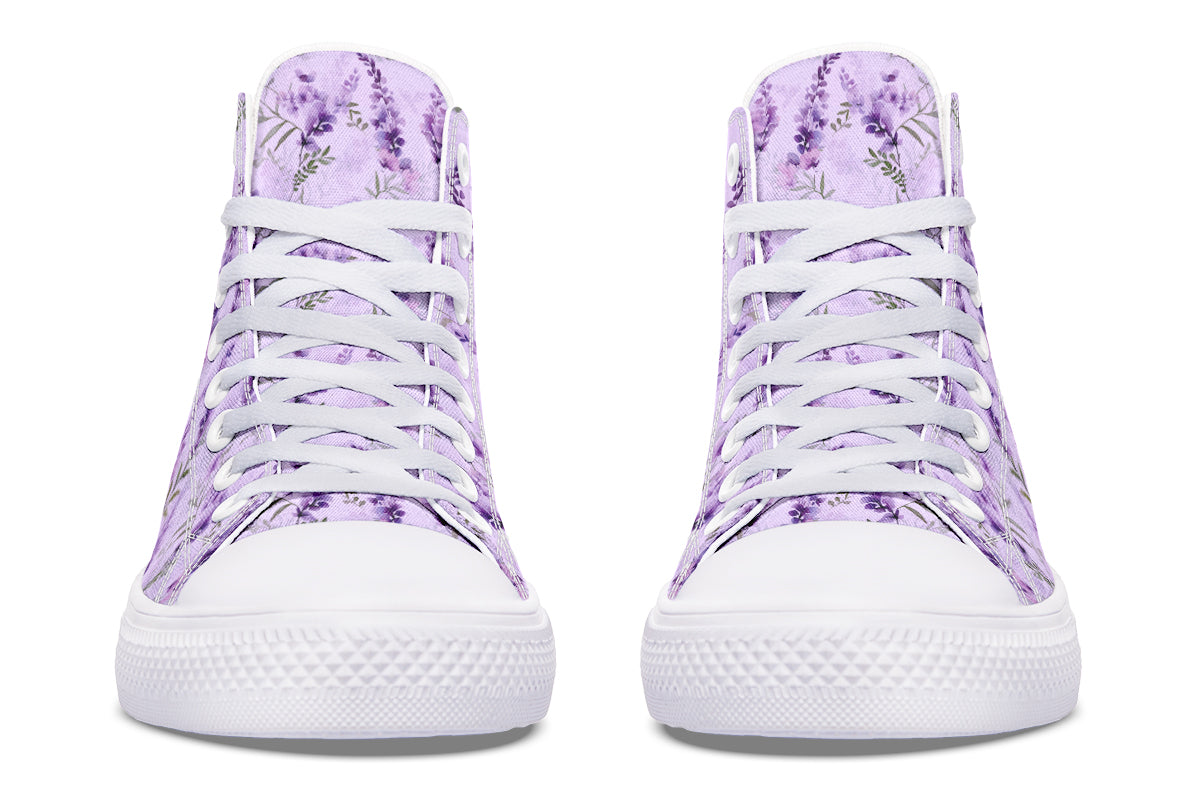 Lavender Blossom High Top Sneakers