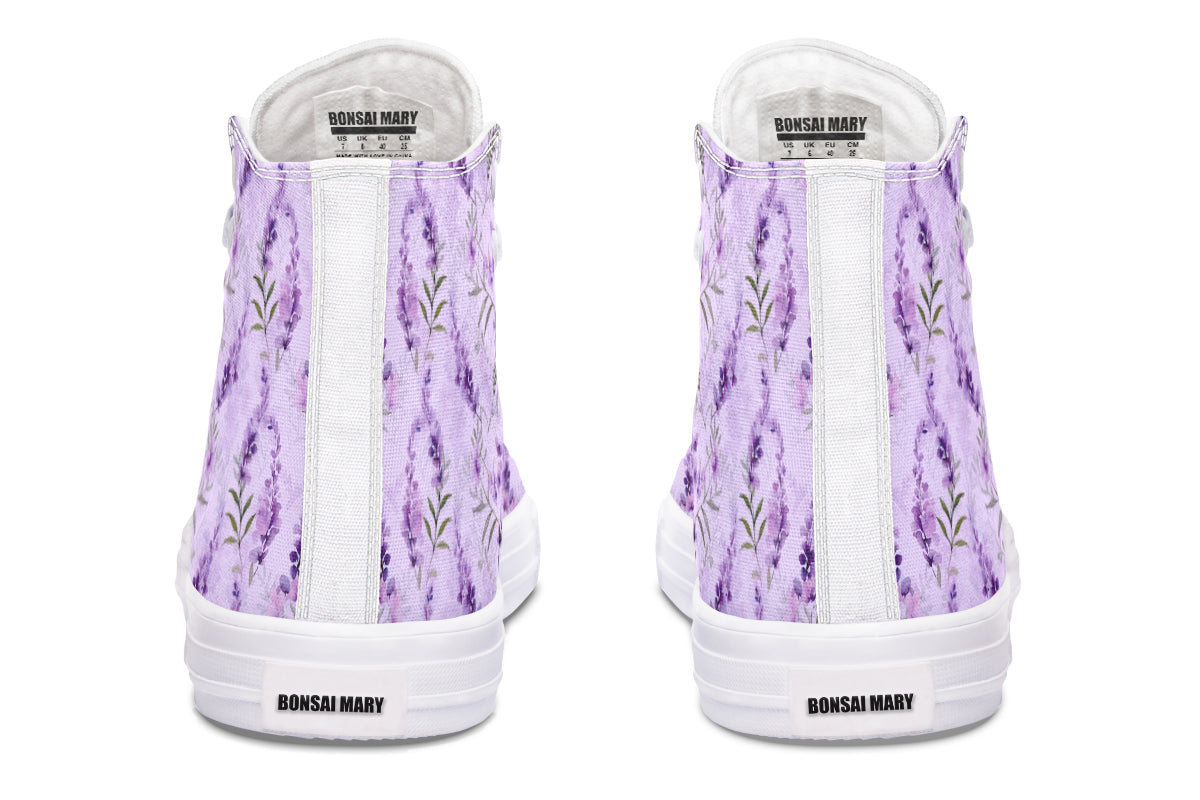 Lavender Blossom High Top Sneakers