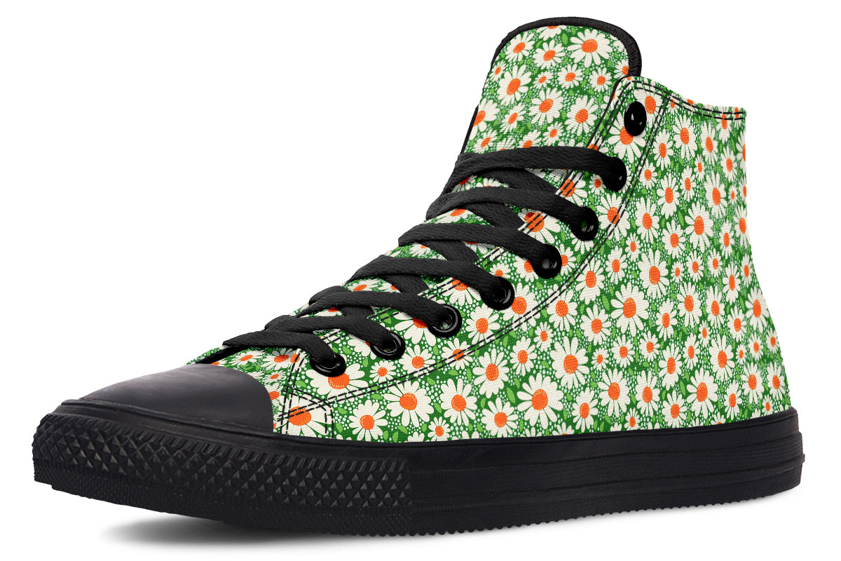 Meadow Bloom Green High Top Sneakers