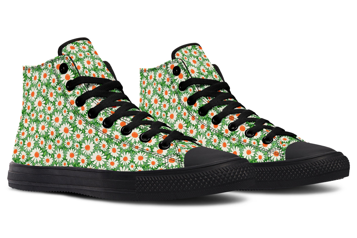 Meadow Bloom Green High Top Sneakers