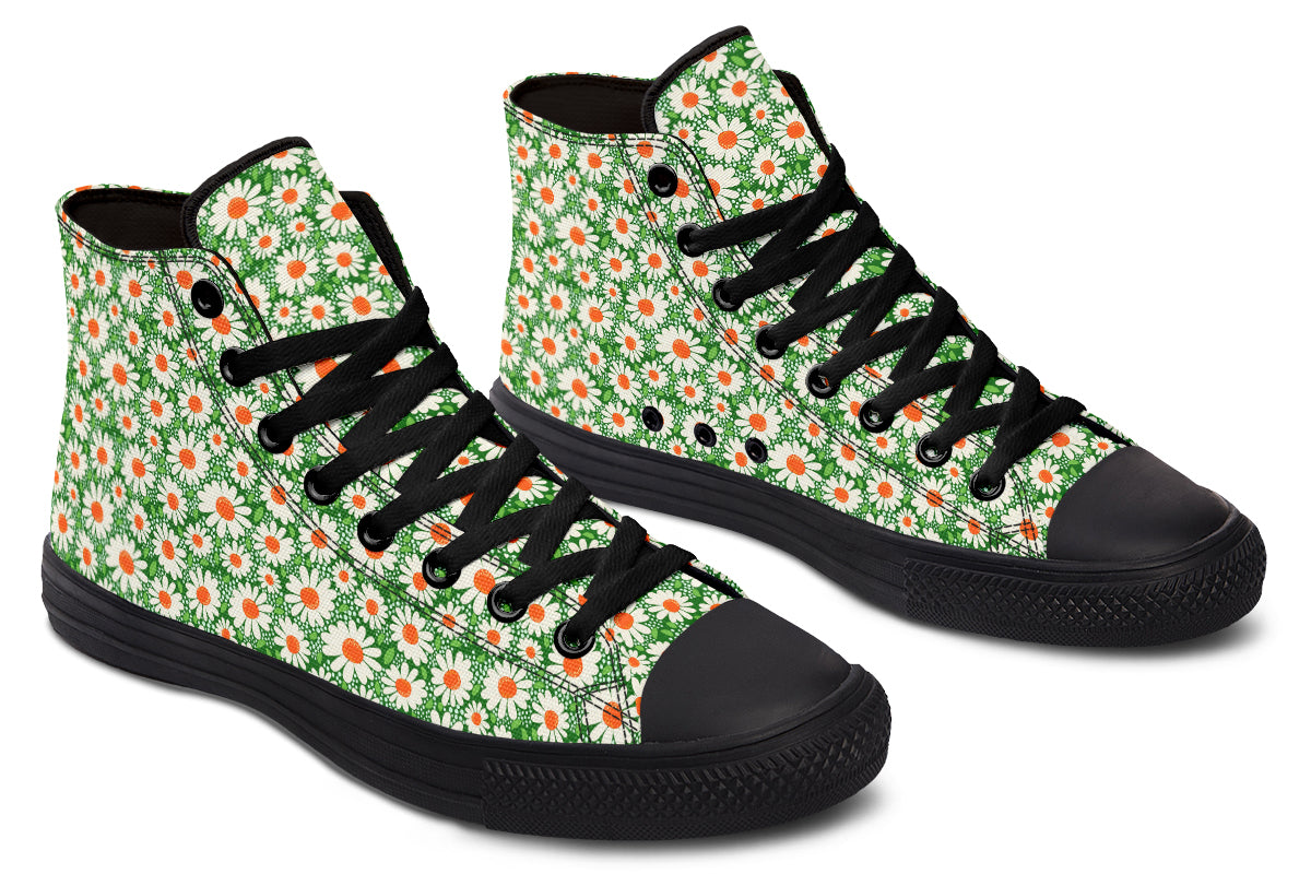 Meadow Bloom Green High Top Sneakers
