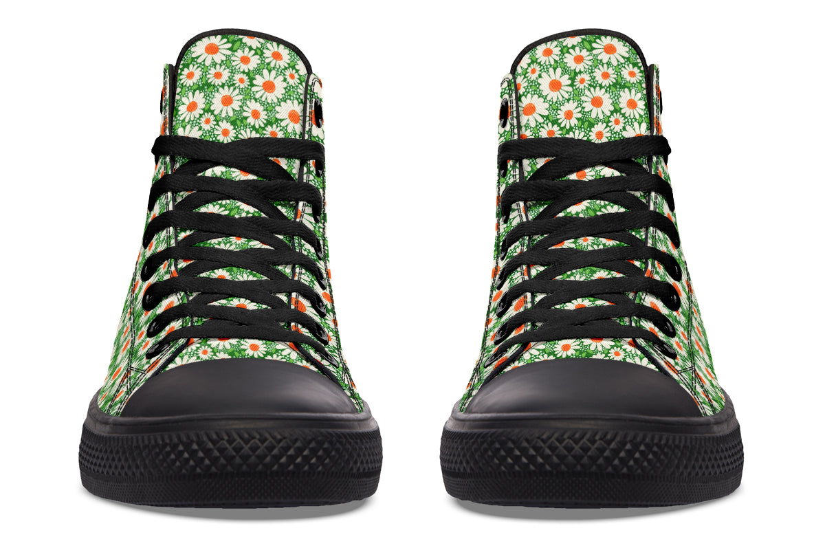 Meadow Bloom Green High Top Sneakers