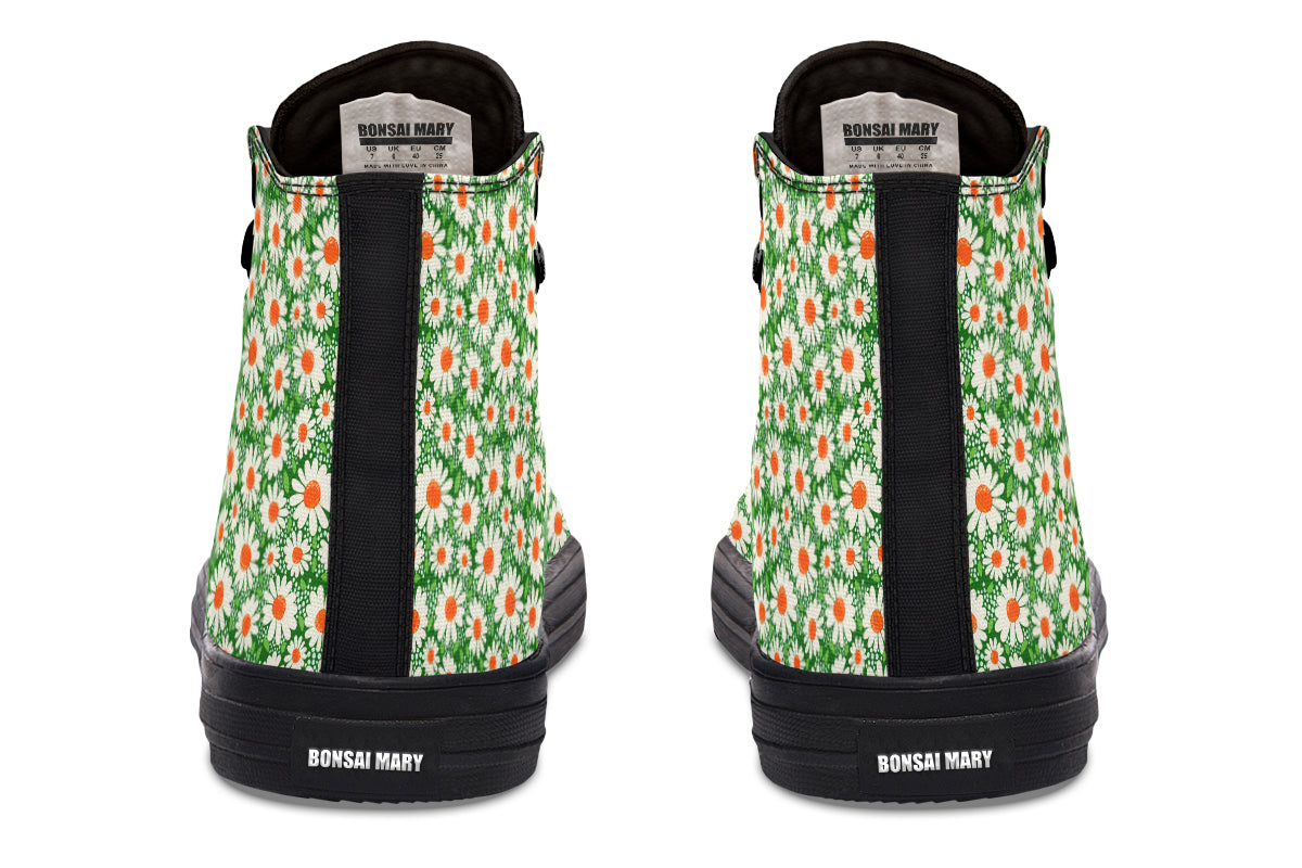 Meadow Bloom Green High Top Sneakers