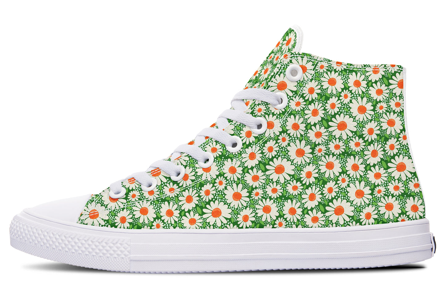 Meadow Bloom Green High Top Sneakers