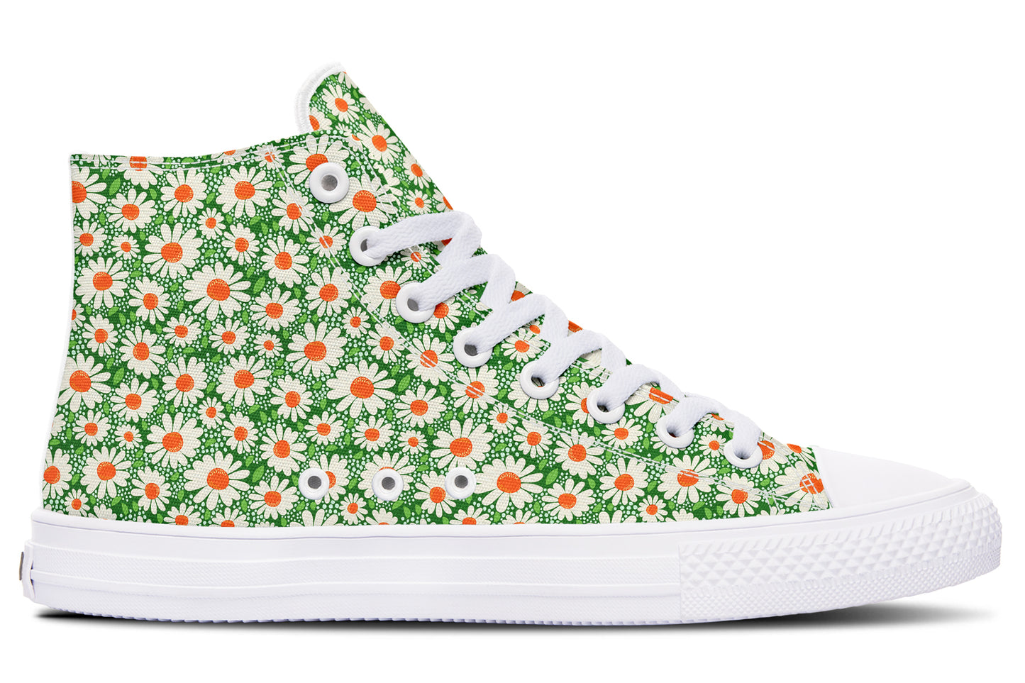 Meadow Bloom Green High Top Sneakers