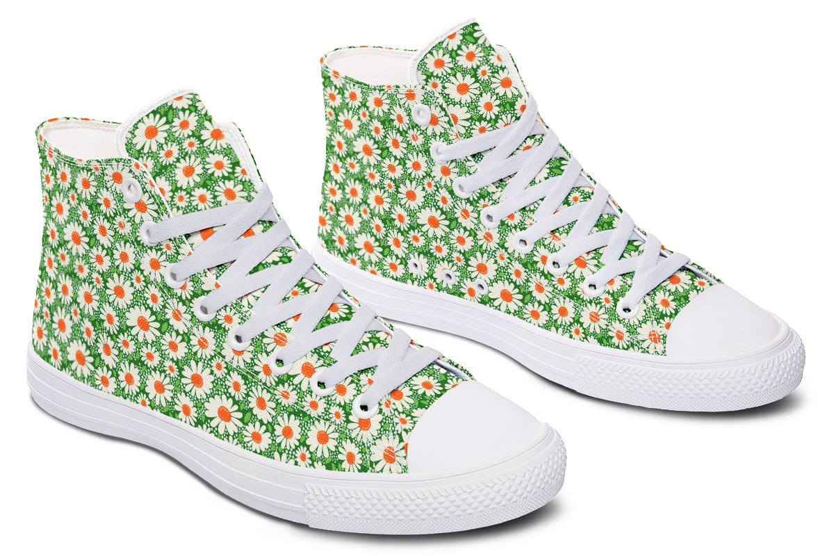 Meadow Bloom Green High Top Sneakers