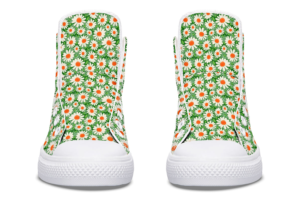 Meadow Bloom Green High Top Sneakers