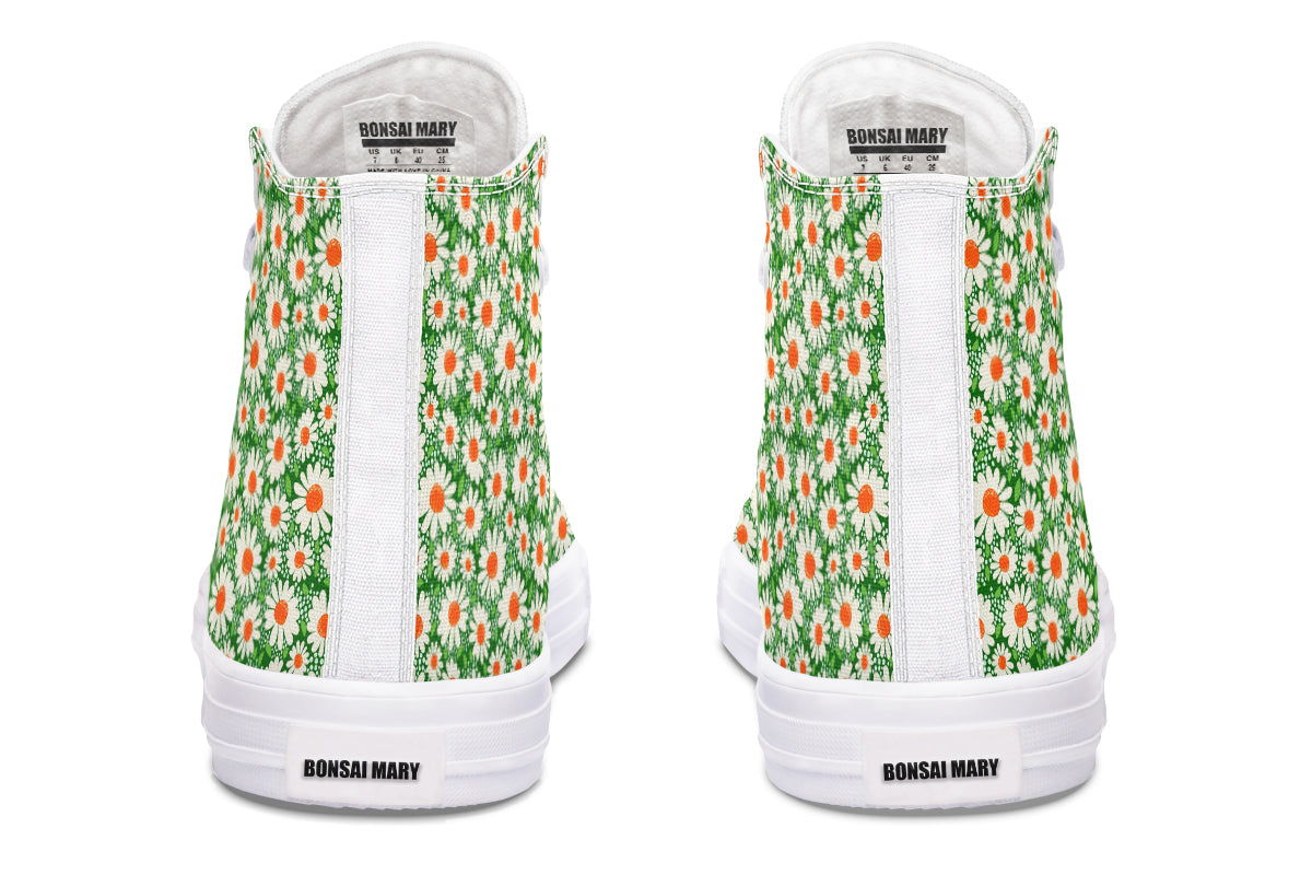 Meadow Bloom Green High Top Sneakers