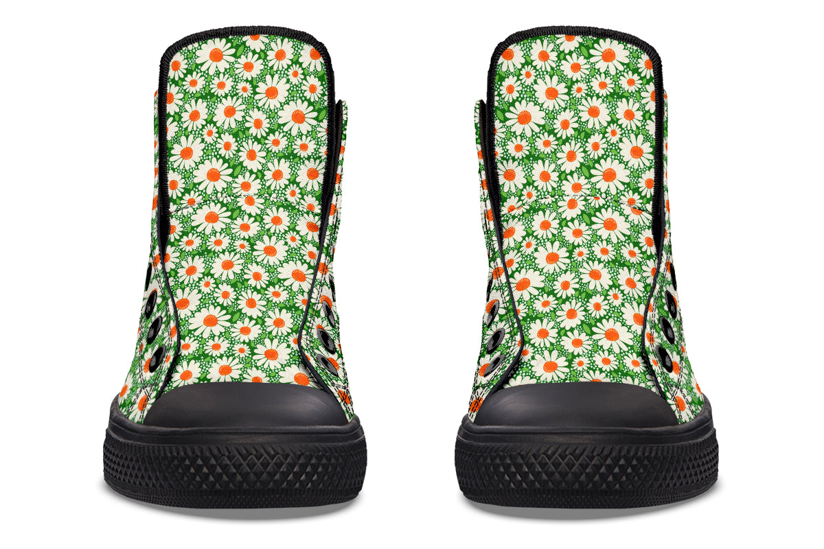 Meadow Bloom Green High Top Sneakers