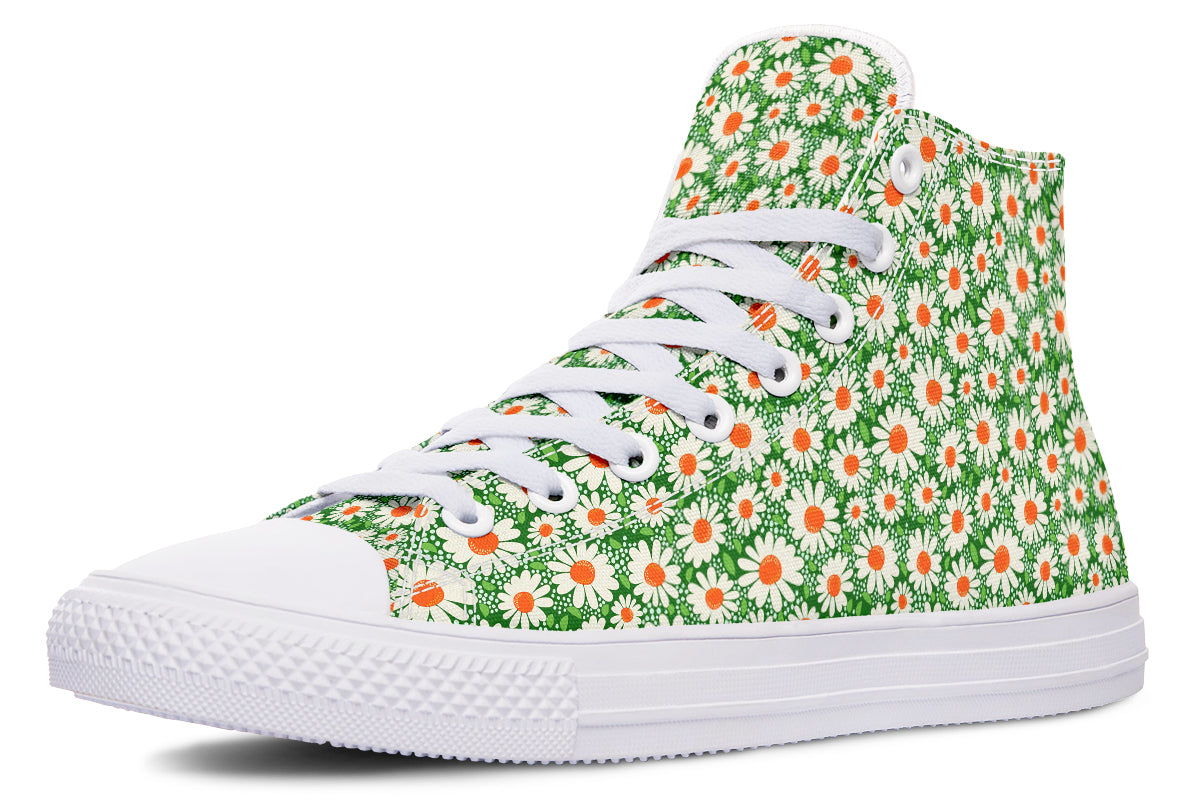 Meadow Bloom Green High Top Sneakers