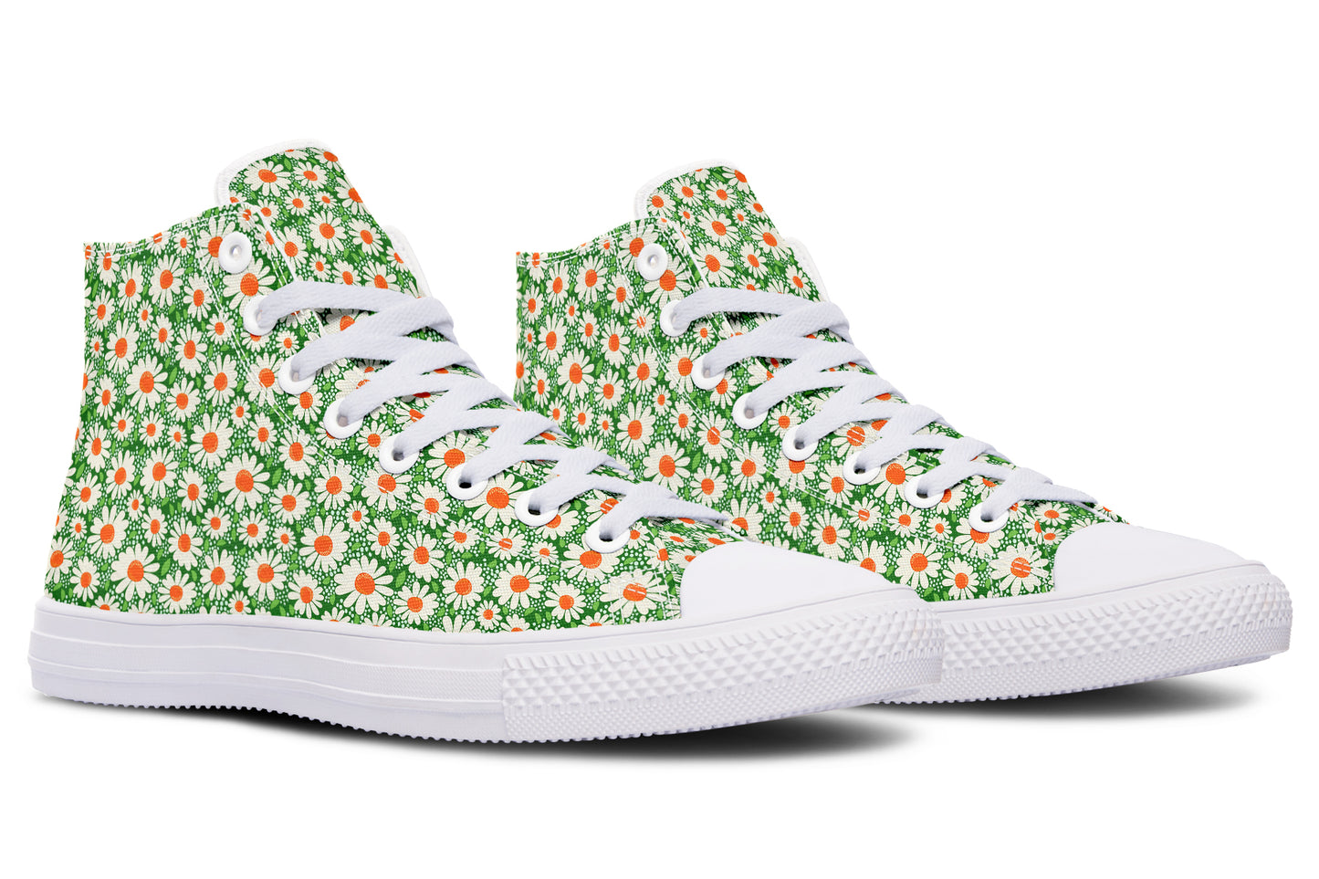 Meadow Bloom Green High Top Sneakers