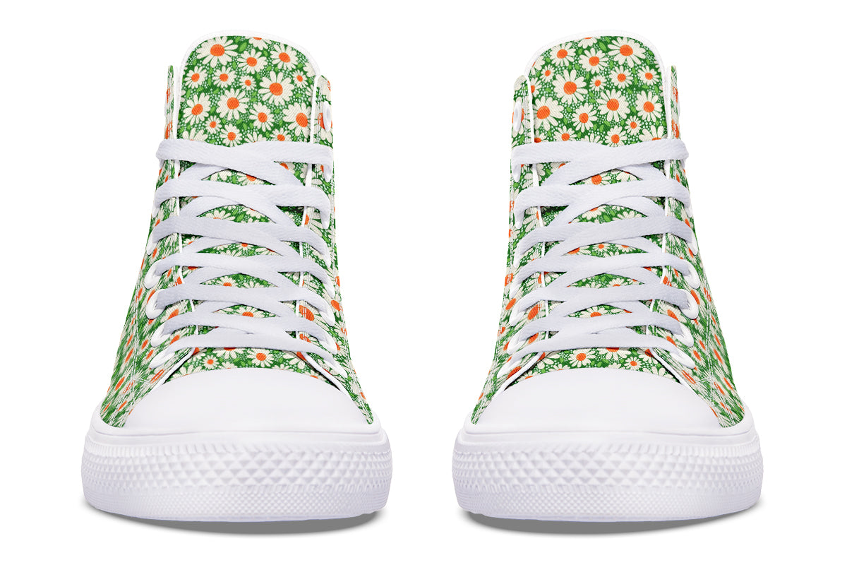 Meadow Bloom Green High Top Sneakers