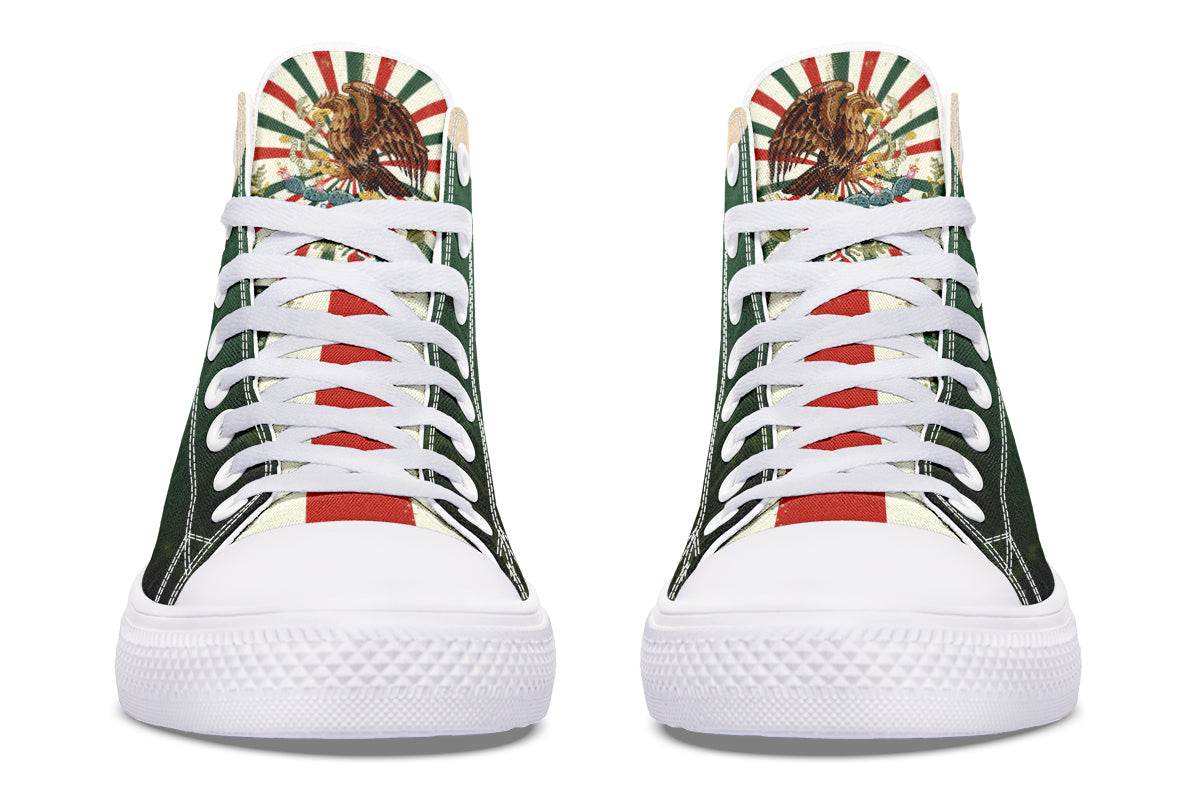 Mex Flag High Tops ( Black or White Sole ) 2 For 1