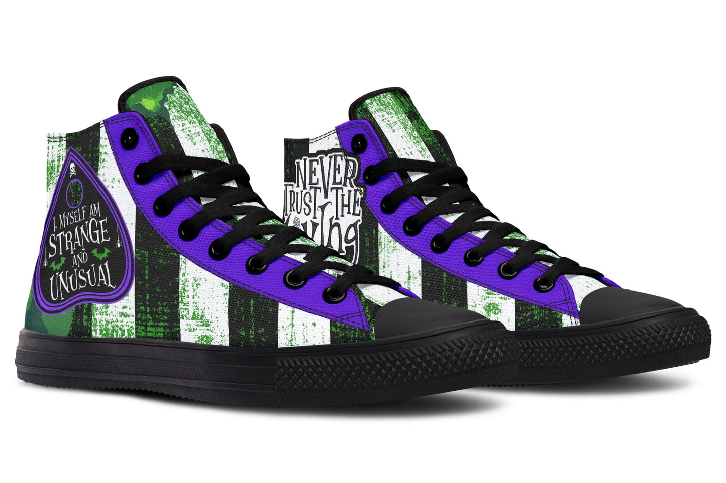 Never Trust The Living High Tops (Black or White Sole)